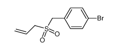 Benzene, 1-bromo-4-[(2-propen-1-ylsulfonyl)methyl]- 结构式