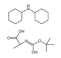 N-叔丁氧羰基-L-丙氨酸 二环己胺盐 结构式