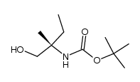 Carbamic acid, [(1S)-1-(hydroxymethyl)-1-methylpropyl]-, 1,1-dimethylethyl 结构式