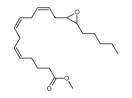5,8,11-Tridecatrienoic acid, 13-(3-pentyl-2-oxiranyl)-, methyl ester, (5Z,8Z,11Z)- 结构式