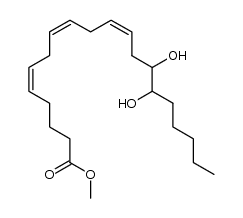 5,8,11-Eicosatrienoic acid, 14,15-dihydroxy-, methyl ester, (5Z,8Z,11Z)- 结构式