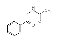 N-(2-氧代-2-苯乙基)乙酰胺 结构式