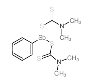 Stibine, bis[(dimethylthiocarbamoyl)thio]phenyl- (8CI) 结构式
