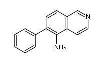 6-苯基异喹啉-5-胺 结构式