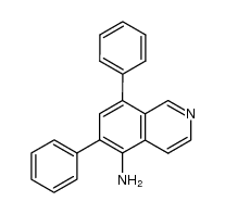 6,8-二苯基异喹啉-5-胺 结构式