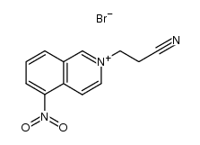 2-(2-氰乙基)-5-硝基异喹啉鎓溴化物 结构式
