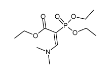 2-Propenoic acid, 2-(diethoxyphosphinyl)-3-(dimethylamino)-, ethyl ester 结构式