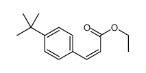 3-(4-叔丁基苯基)丙烯酸乙酯 结构式