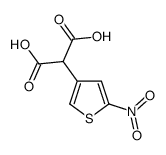5-硝基-3-噻吩丙二酸 结构式