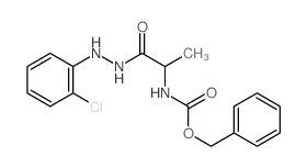 Alanine, N-carboxy-,N-benzyl ester, 2-(o-chlorophenyl)hydrazide, L- (8CI) 结构式
