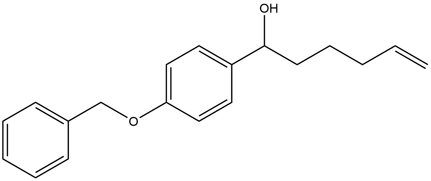 α-4-戊烯-1-基-4-(苄氧基)苯甲醇 结构式