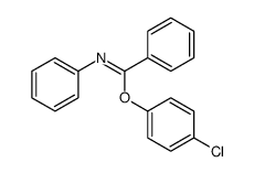 N-苯基苯甲亚胺酸-4-氯苯酯 结构式