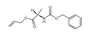N-苄氧羰基-L-丙氨酸烯丙酯 结构式