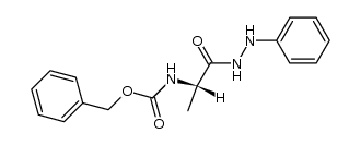 L-Alanine, N-[(phenylmethoxy)carbonyl]-, 2-phenylhydrazide 结构式