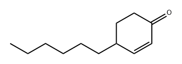 4-己基-2-环己烯-1-酮 结构式