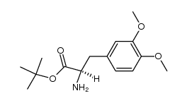 D-Tyrosine, 3-methoxy-O-methyl-, 1,1-dimethylethyl ester 结构式