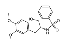Benzenesulfonamide, N-[2-(3,4-dimethoxyphenyl)-1-(hydroxymethyl)ethyl]-, (R)- (9CI) 结构式