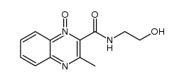 2-Quinoxalinecarboxamide, N-(2-hydroxyethyl)-3-methyl-, 1-oxide 结构式