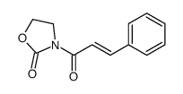 2-Oxazolidinone, 3-(1-oxo-3-phenyl-2-propen-1-yl)- 结构式