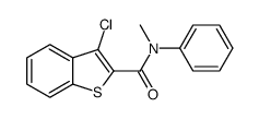 3-氯-N-甲基-N-苯基-1-苯并噻吩-2-甲酰胺 结构式