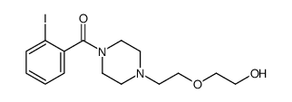 Methanone, [4-[2-(2-hydroxyethoxy)ethyl]-1-piperazinyl](2-iodophenyl)- 结构式