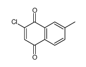 2-氯-7-甲基-1,4-萘二酮 结构式