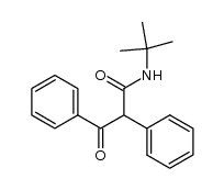 Benzenepropanamide, N-(1,1-dimethylethyl)-β-oxo-α-phenyl- 结构式