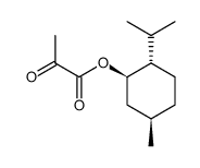 丙酮酸(1R,2S,5R)-2-异丙基-5-甲基环己酯 结构式