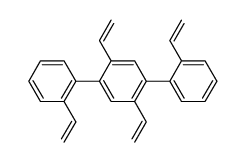 2,2',2'',5'-四乙烯基-1,1':4',1''-三联苯 结构式