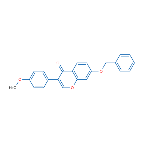 3-(4-甲氧基苯基)-7-苄氧基色烯-4-酮 结构式