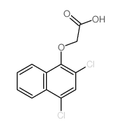 2-(2,4-二氯-1-萘氧基)乙酸 结构式