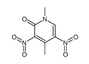 1,4-二甲基-3,5-二硝基-2-吡啶酮 结构式