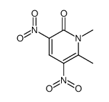 1,6-二甲基-3,5-二硝基-2-吡啶酮 结构式