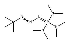 1-[3-(1,1-二甲基乙基)-2-三氮烯亚基]-N,N,N',N',N'',N''-六甲基磷三胺 结构式