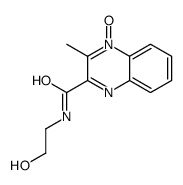 2-(N-2-羟乙基氨基甲酰基)-3-甲基喹喔啉-1-氧化物 结构式