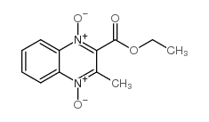 2-(乙氧羰基)-3-甲基喹喔啉二鎓-1,4-二醇盐 结构式