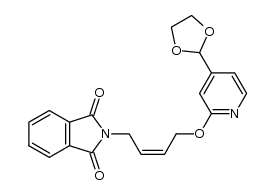 (Z)-2-(4-((4-(1,3-二噁戊环-2-基)吡啶-2-基)氧代)丁-2-烯-1-基)异二氢吲哚-1,3-二酮 结构式