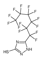 1,2-二氢-5-(十三氟己基)-3H-1,2,4-三唑-3-硫酮 结构式