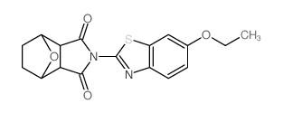 4,7-环氧-1H-异吲哚-1,3(2H)-二酮,2-(6-乙氧基-2-苯并噻唑基)六氢- 结构式