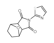 六氢-2-(2-噻唑基)-4,7-环氧-1H-异吲哚-1,3(2H)-二酮 结构式