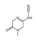 Cyanamide, (3,4,5,6-tetrahydro-4-methyl-5-oxopyrazinyl)- (9CI) 结构式