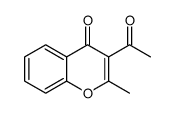 3-乙酰基-2-甲基-4H-1-苯并吡喃-4-酮 结构式