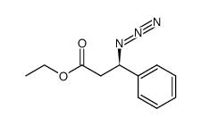 (R)-3-叠氮基-3-苯基丙酸乙酯 结构式