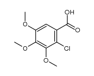 2-氯-3,4,5-三甲氧基苯甲酸 结构式