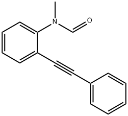 N-甲基-N-[2-(2-苯乙炔基)苯基]甲酰胺 结构式