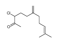 9-Undecen-2-one, 3-chloro-10-methyl-6-methylene- 结构式