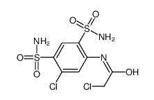 2,5'-二氯-2',4'-二氨磺酰乙酰苯胺 结构式
