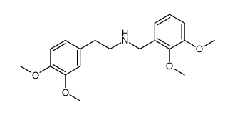 N-(2,3-二甲氧基苄基)-2-(3,4-二甲氧基苯基)乙胺 结构式