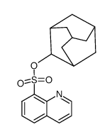 8-喹啉磺酸-2-金刚烷基酯 结构式