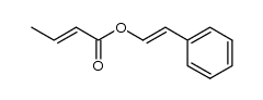 2-丁烯酸-2-苯基乙烯基酯 结构式